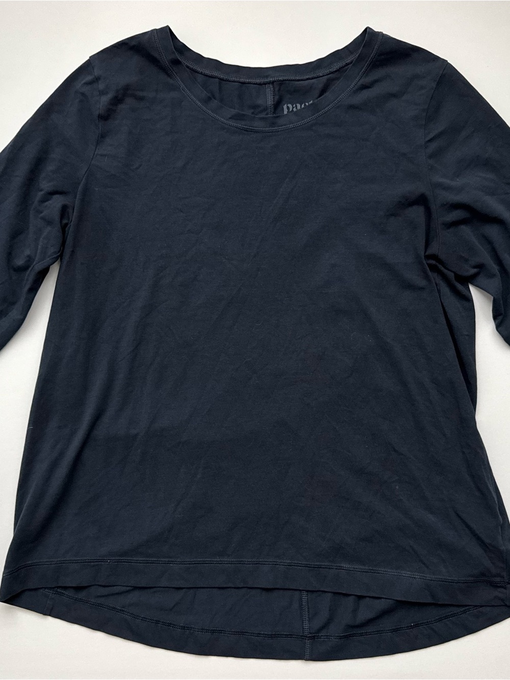 Organic Cotton Minimalist Basic Everyday Casual Fall Layering Longsleeve Tee